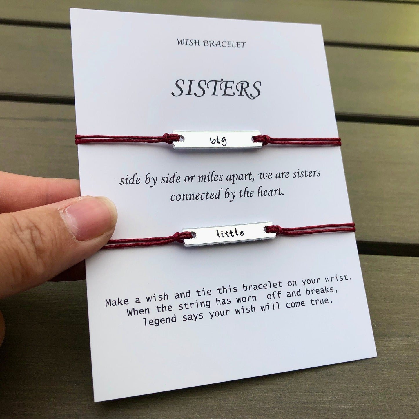 Big and Little Sister Wish Bracelet