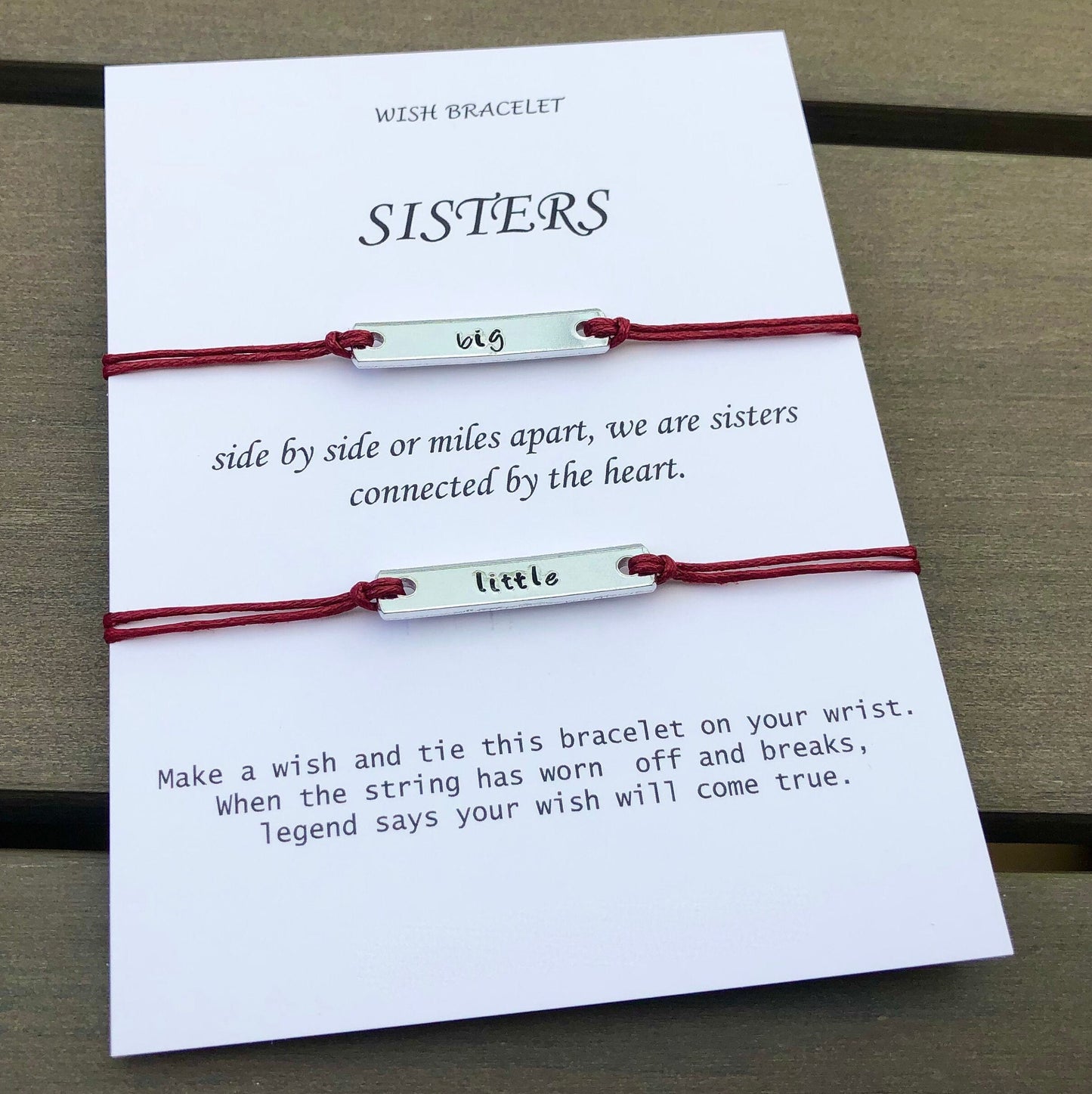 Big and Little Sister Wish Bracelet