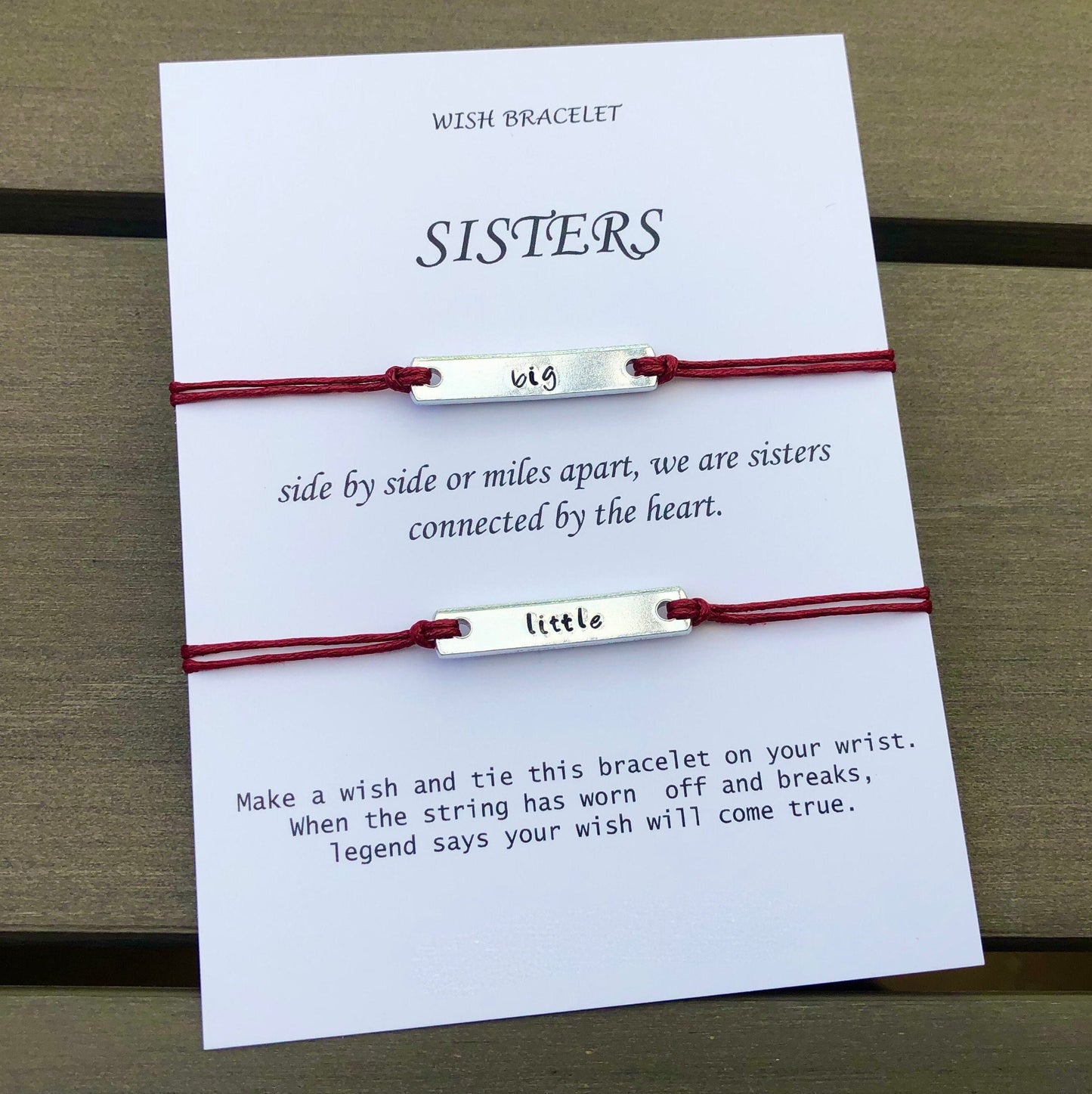 Big and Little Sister Wish Bracelet