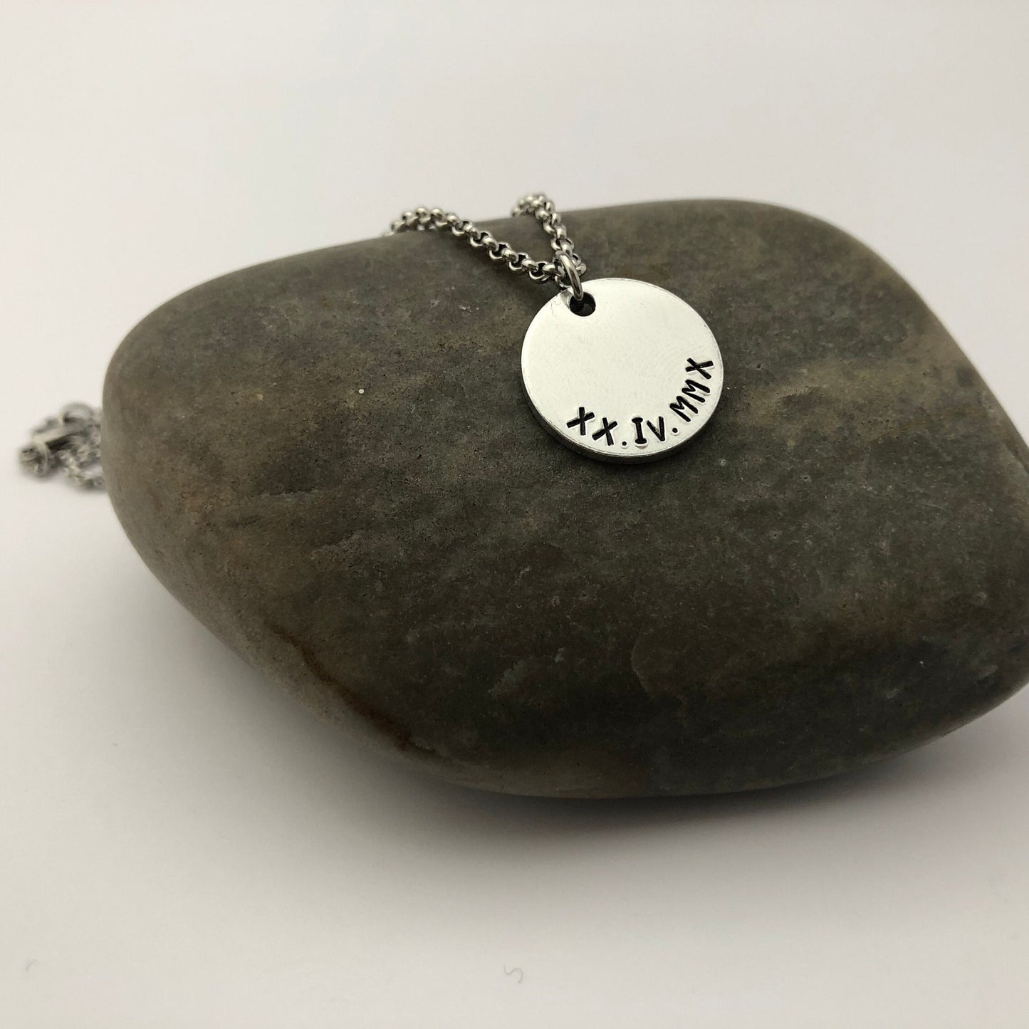 Roman Numerals Necklace - Custom Date Necklace