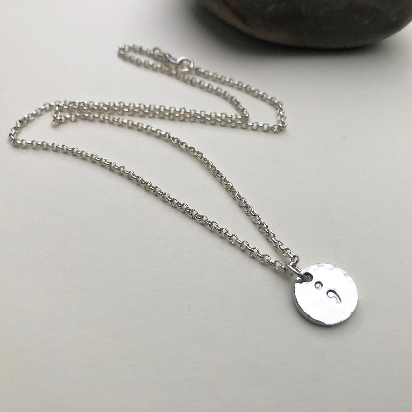 Semicolon Pendant Necklace