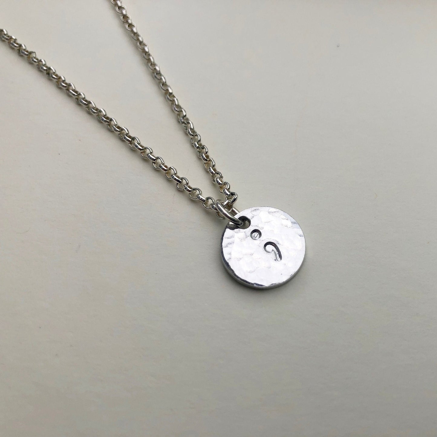 Semicolon Pendant Necklace