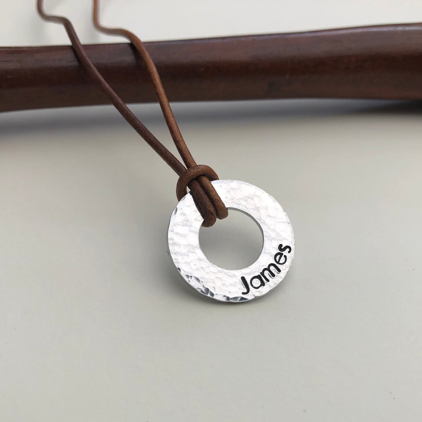 Leather Personalized Necklace