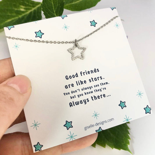 Good Friends Are Like Stars Necklace