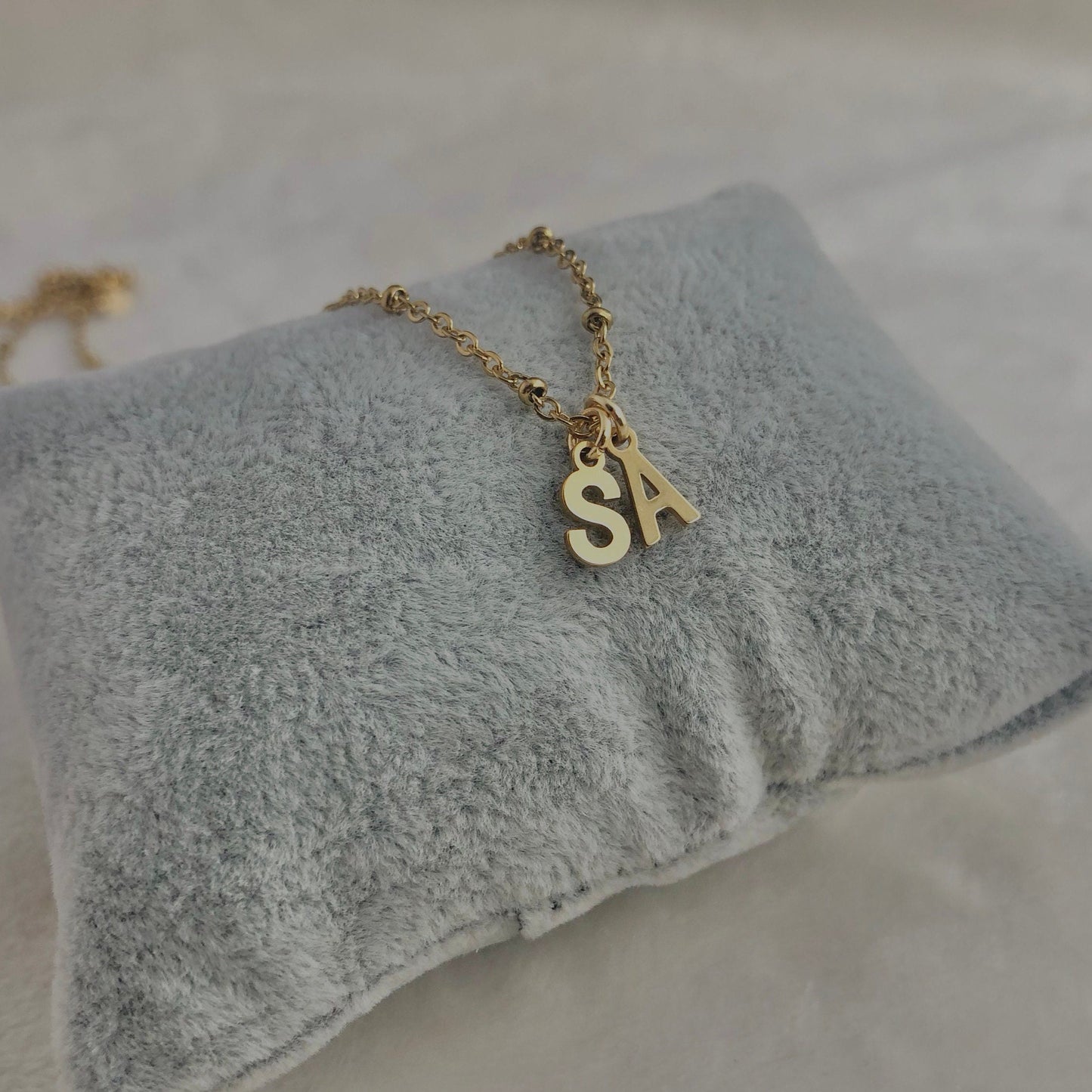 Minimalist Letter Necklace - Gold or Silver finish