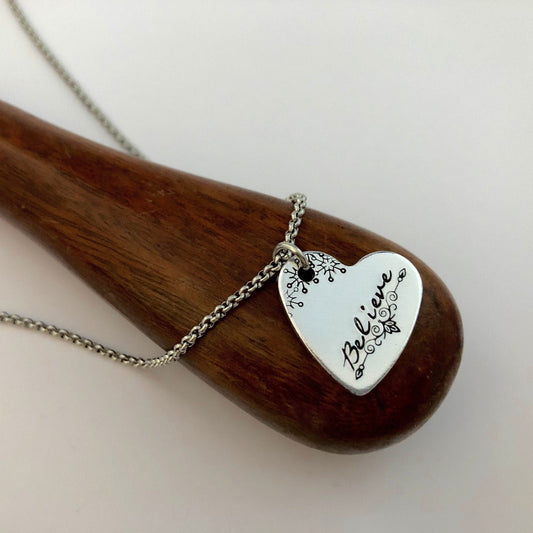 Believe Heart Necklace