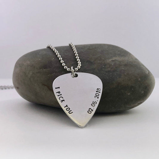 I Pick You Plectrum Necklace