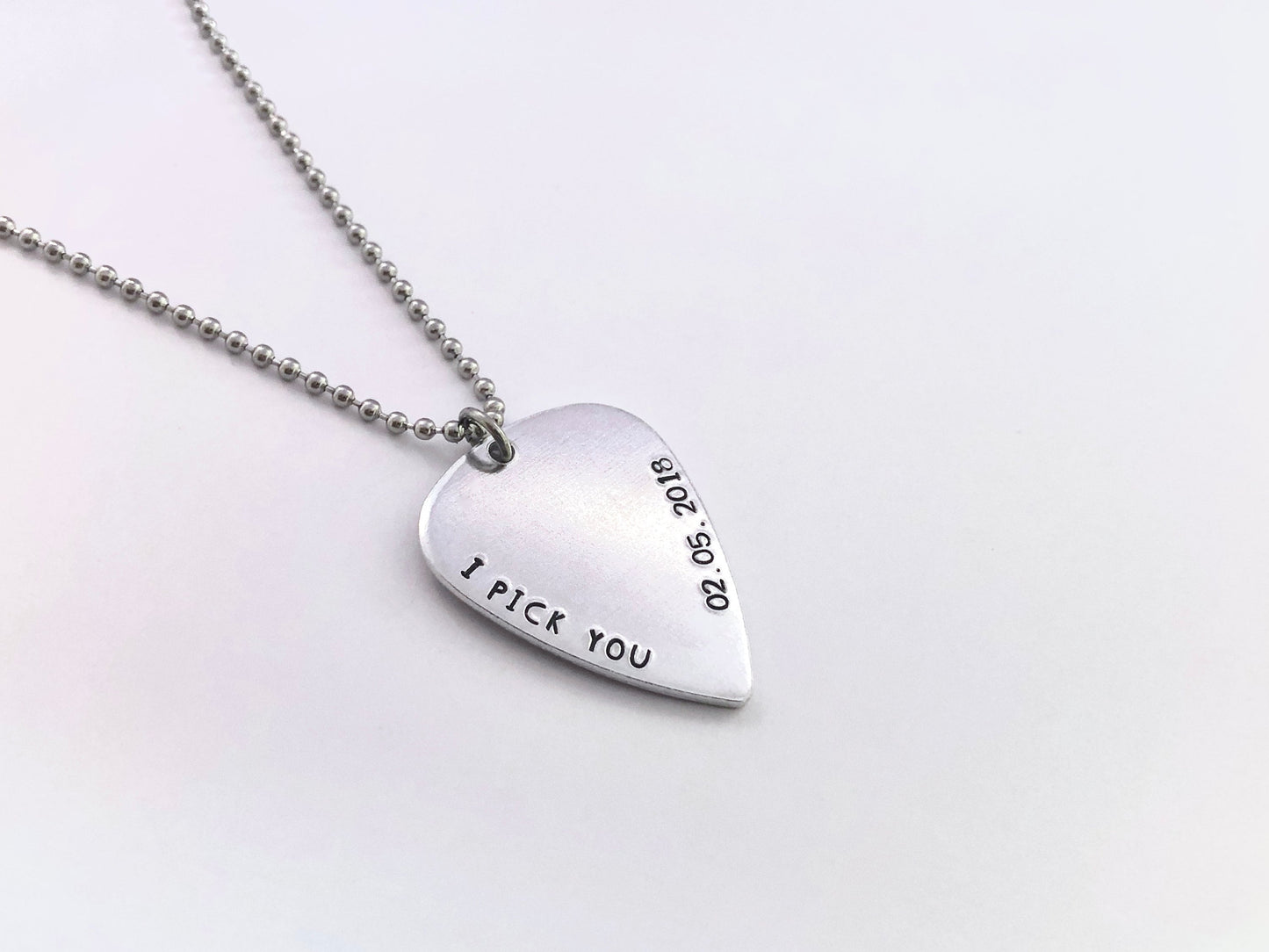 Custom Personalised Guitar Pick Necklace