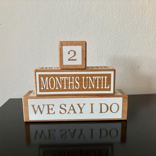 Wedding Countdown Block Set: Engagement, Anniversary, Valentine's Day