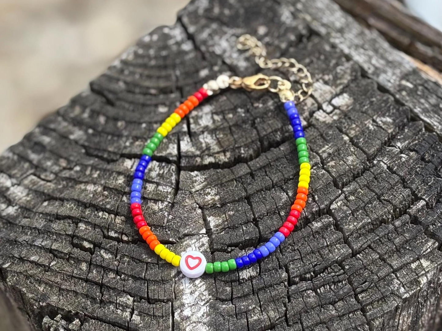 Personalized Rainbow Pride Bracelet - Handmade LGBTQ Statement Gift