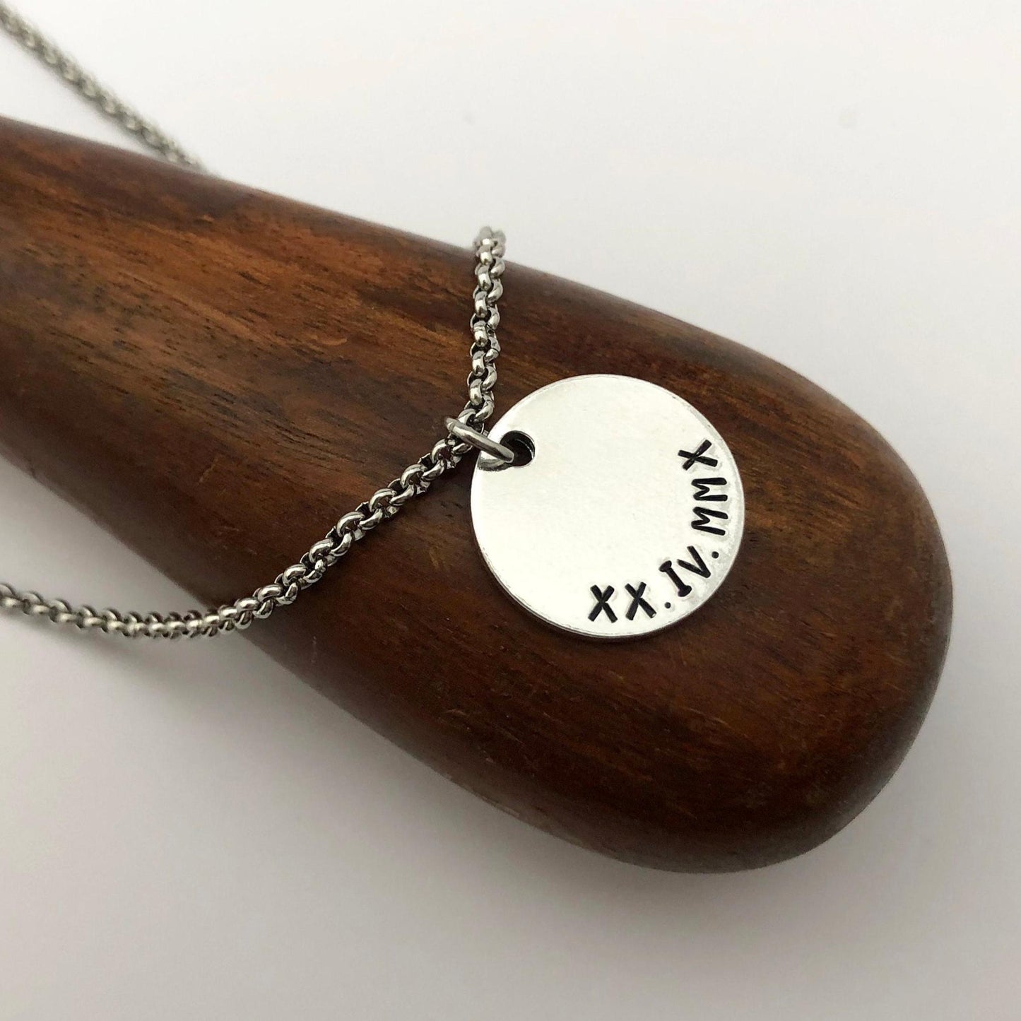 Roman Numerals Necklace - Custom Date Necklace